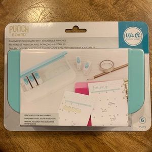 Planner Punch Board With Adjustable Punches